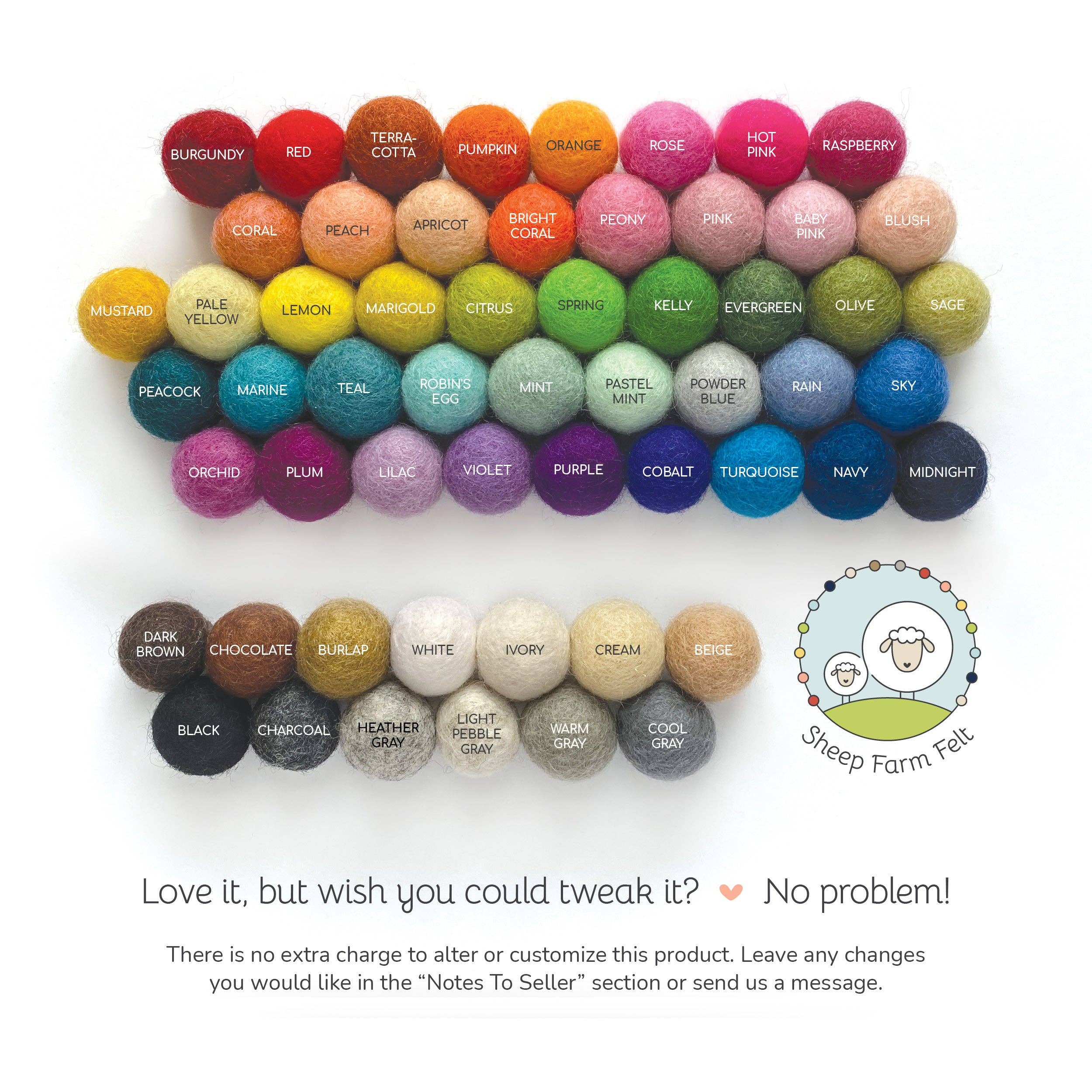 Pastel Rainbow Felt Ball Garland